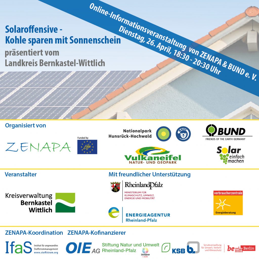 Ankündigung: SolarOffensive - „Kohle sparen mit Sonnenschein“ | Präsentiert vom Landkreis Bernkastel-Wittlich