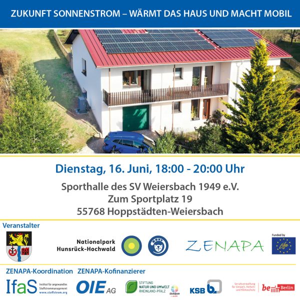 Bürgerinformationsveranstaltung „Zukunft Sonnenstrom“ in Weiersbach