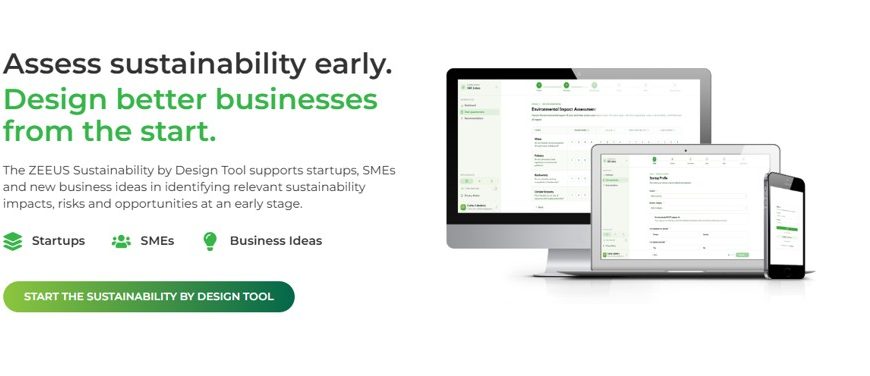 ZEEUS Sustainability-by-Design Tool: Nachhaltigkeit frühzeitig in Geschäftsentscheidungen integrieren
